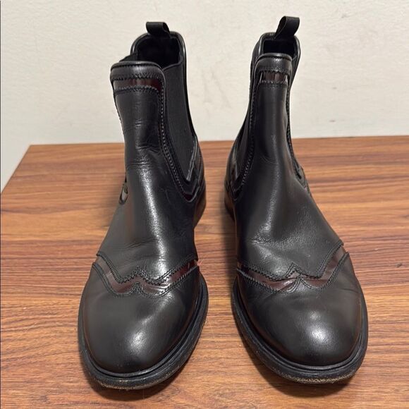 Fragiacomo Mens Brogue Black Leather Ankle Boot. Size EU 40. (7.5). - Picture 1 of 8